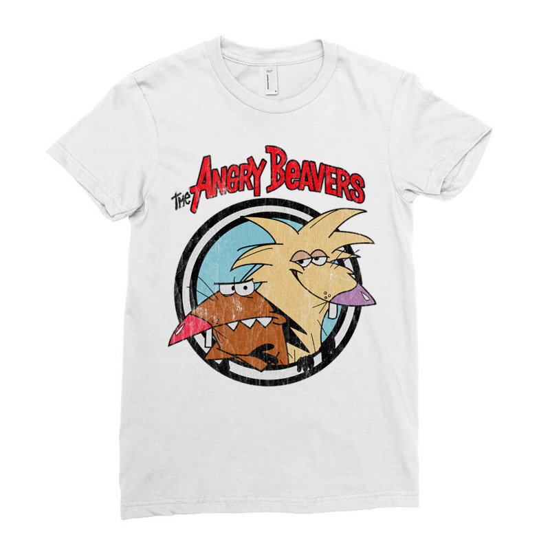 Vintage Angry Beavers Ladies Fitted T-Shirt by Rob Store | Artistshot