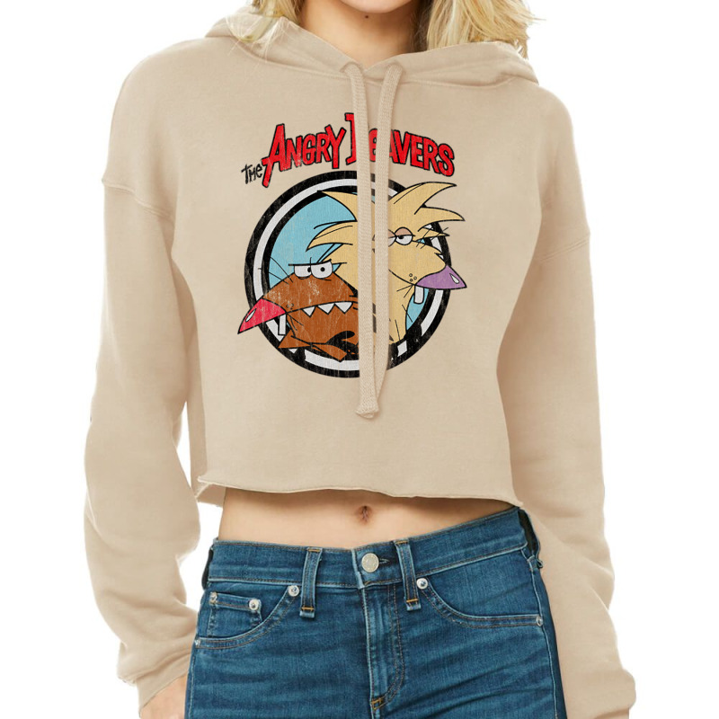 Vintage Angry Beavers Cropped Hoodie by Rob Store | Artistshot