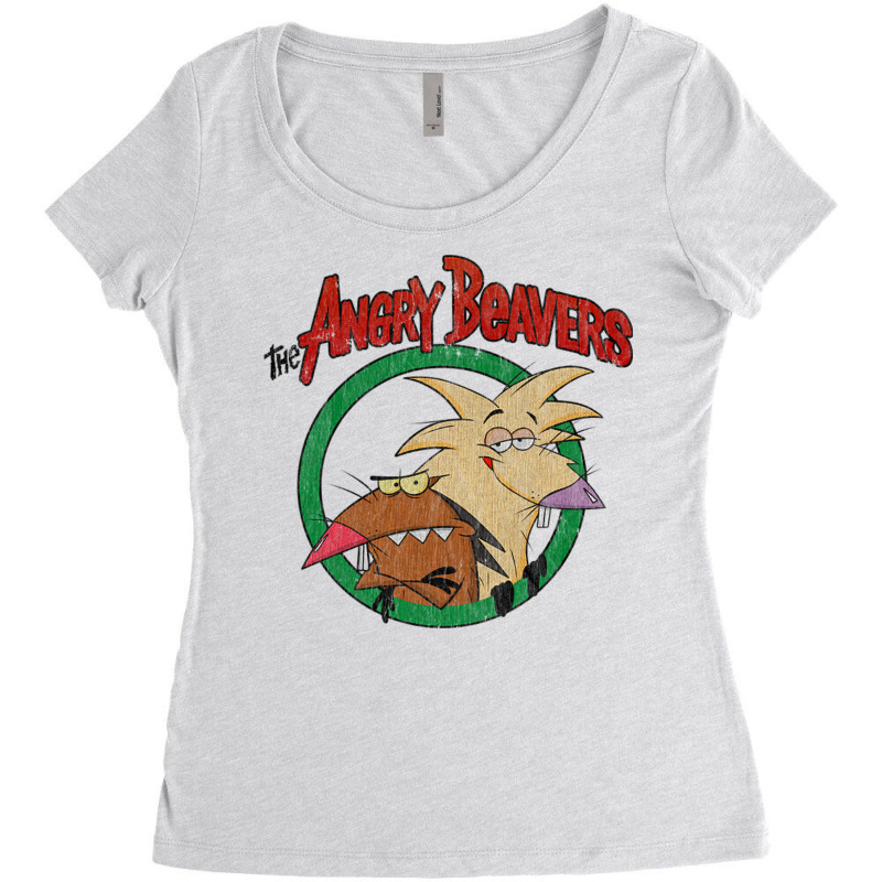 Vintage The Angry Beavers Women's Triblend Scoop T-shirt by Rob Store | Artistshot