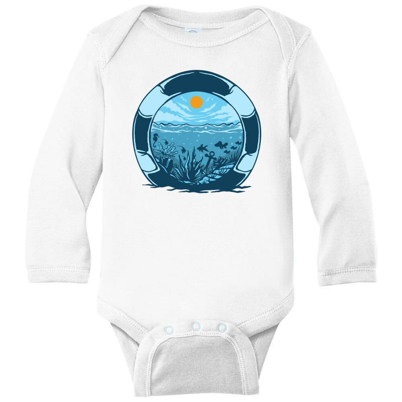 Under The Sea Long Sleeve Baby Bodysuit by ngaulastd | Artistshot