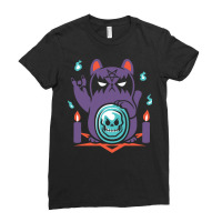 Bad Luck Satanic Cat Manekineko Ladies Fitted T-shirt | Artistshot