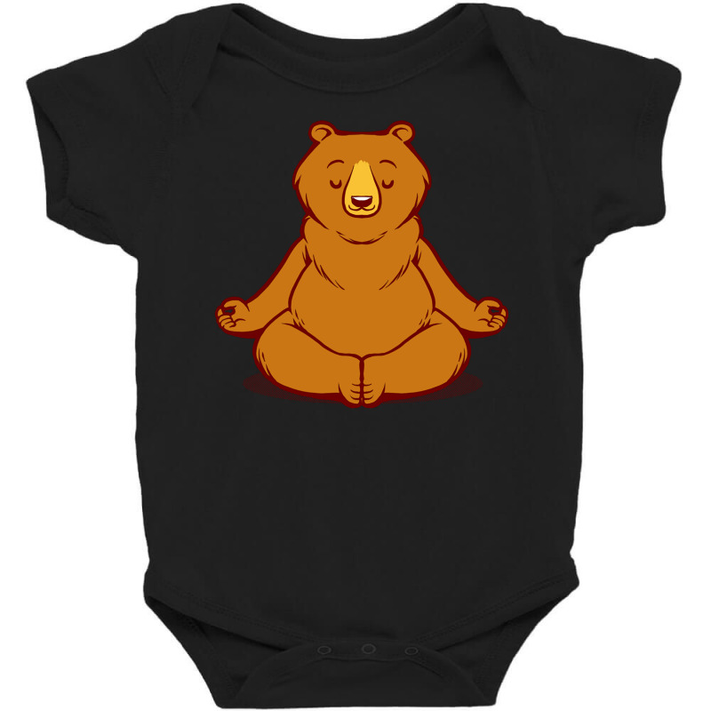 Bear Animals Meditation Zen Buddhism Baby Bodysuit by Jeorge | Artistshot