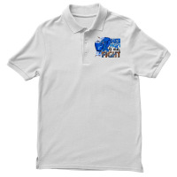 Her Fight Is Our Fight Colon Cancer Blue Ribbon Men's Polo Shirt | Artistshot