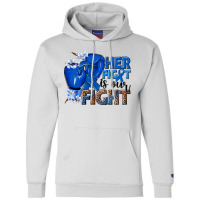 Her Fight Is Our Fight Colon Cancer Blue Ribbon Champion Hoodie | Artistshot