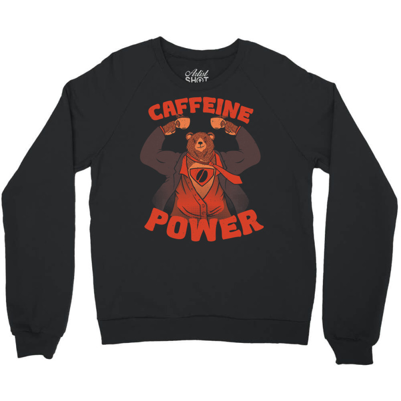 Bear Strong Caffeine Monday Crewneck Sweatshirt | Artistshot