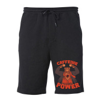 Bear Strong Caffeine Monday Fleece Short | Artistshot