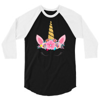 Autism Awareness T  Shirt Unicorn Autism Warrior Support Autism Warrio 3/4 Sleeve Shirt | Artistshot