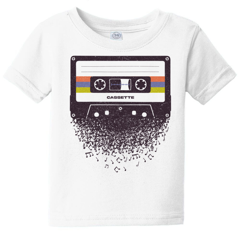 Cassette Swan Song Musical Notes Baby Tee | Artistshot