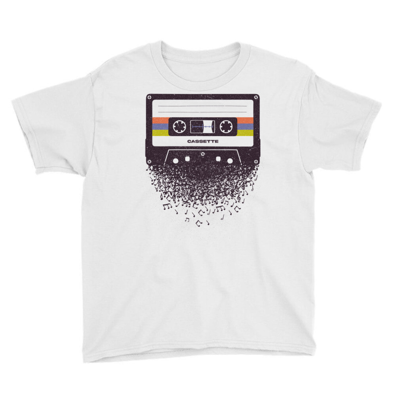 Cassette Swan Song Musical Notes Youth Tee | Artistshot