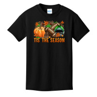 Tis' The Season Football Green Helmet Basic Youth T-shirt | Artistshot