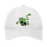 Happy Green Tree Frog Adjustable Cap | Artistshot