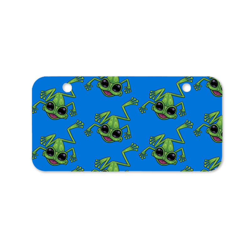 Happy Green Tree Frog Bicycle License Plate | Artistshot