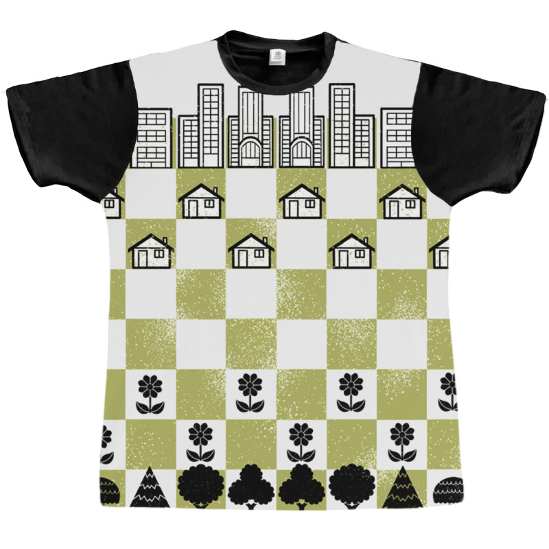 City Forest Chess Vintage Game Graphic T-shirt | Artistshot