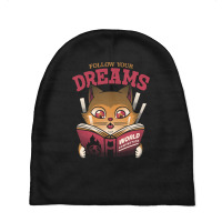 Follow Your Dreams Cat World Domination Baby Beanies | Artistshot