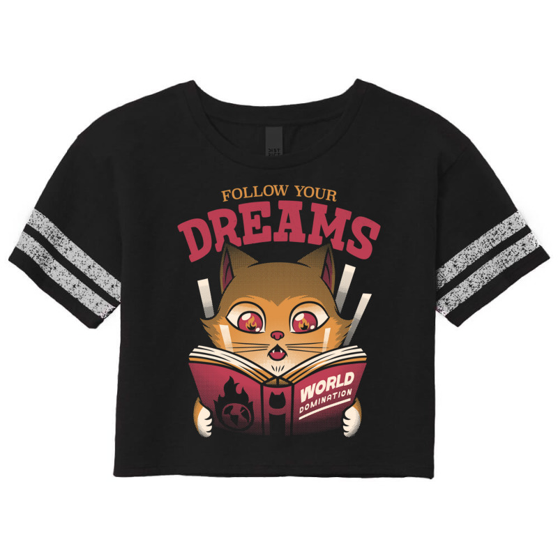 Follow Your Dreams Cat World Domination Scorecard Crop Tee by Jeorge | Artistshot