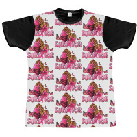 Breast Cancer Survivor Afro Nails Graphic T-shirt | Artistshot