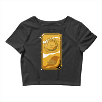 Gold Bar Cat World Domination For Cats Crop Top | Artistshot