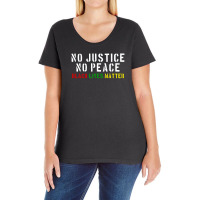 No Justice No Peace Ladies Curvy T-shirt | Artistshot