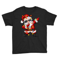 Dabbing Santa With Christmas Lights Youth Tee | Artistshot