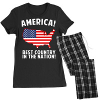 America Best Country In The Nation Women's Pajamas Set | Artistshot