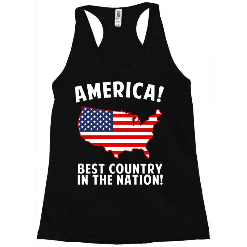 America Best Country In The Nation Racerback Tank by TomArt | Artistshot