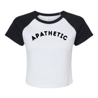 Apathetic Apathy  Nihilism  Nihilist Raglan Crop Top | Artistshot