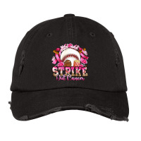 Strike Out Cancer Baseball Vintage Cap | Artistshot