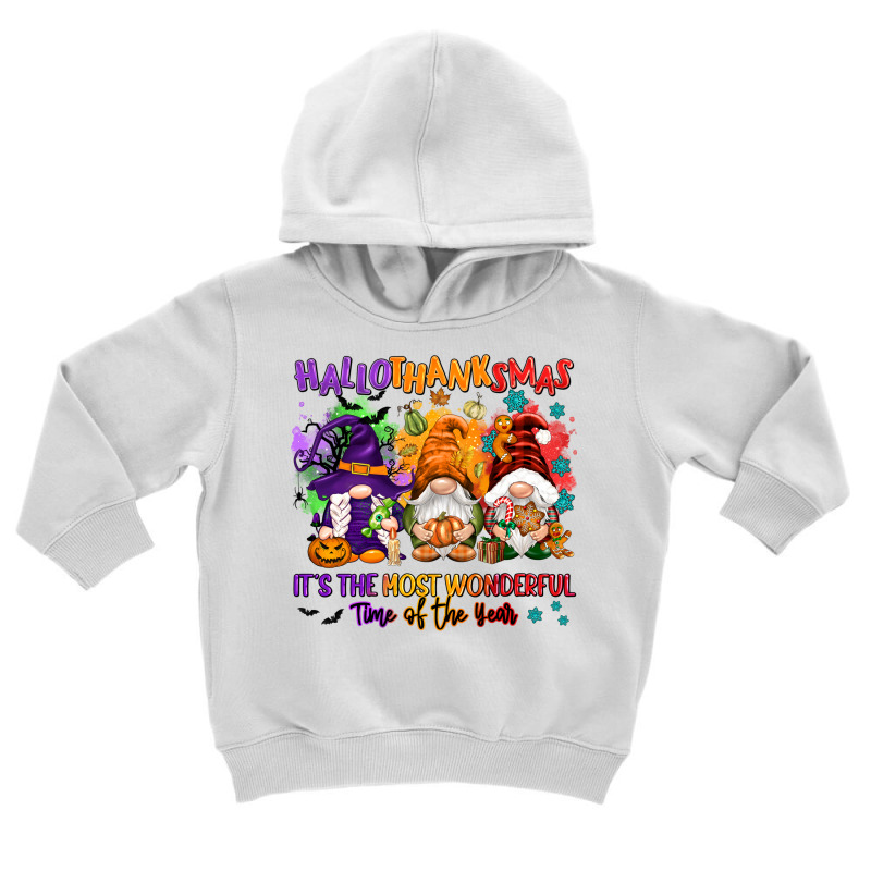 Hallothanksmas It's The Most Wonderful Time Of The Toddler Hoodie by NancyCooperArtShop | Artistshot