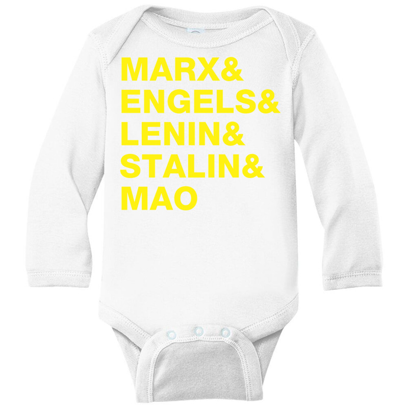 Communist Leaders Long Sleeve Baby Bodysuit by TomArt | Artistshot