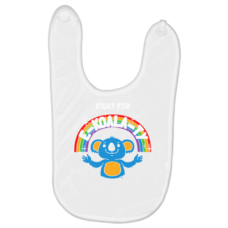 Fight For E Koala Ty Baby Bibs by TomArt | Artistshot