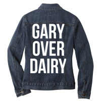 Gary Over Dairy Ladies Denim Jacket | Artistshot