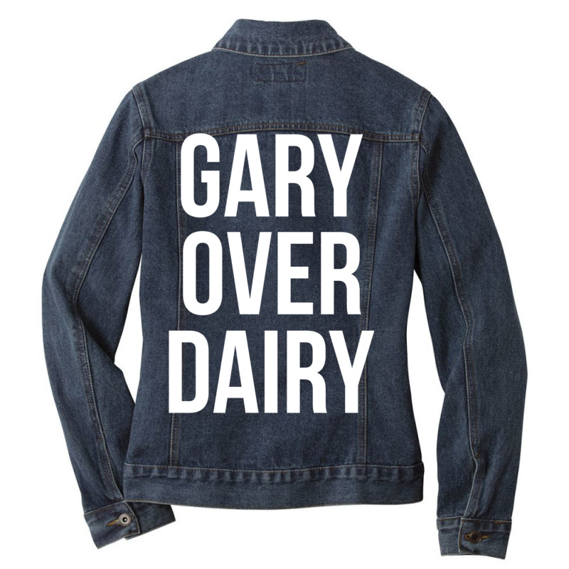 Gary Over Dairy Ladies Denim Jacket by TomArt | Artistshot