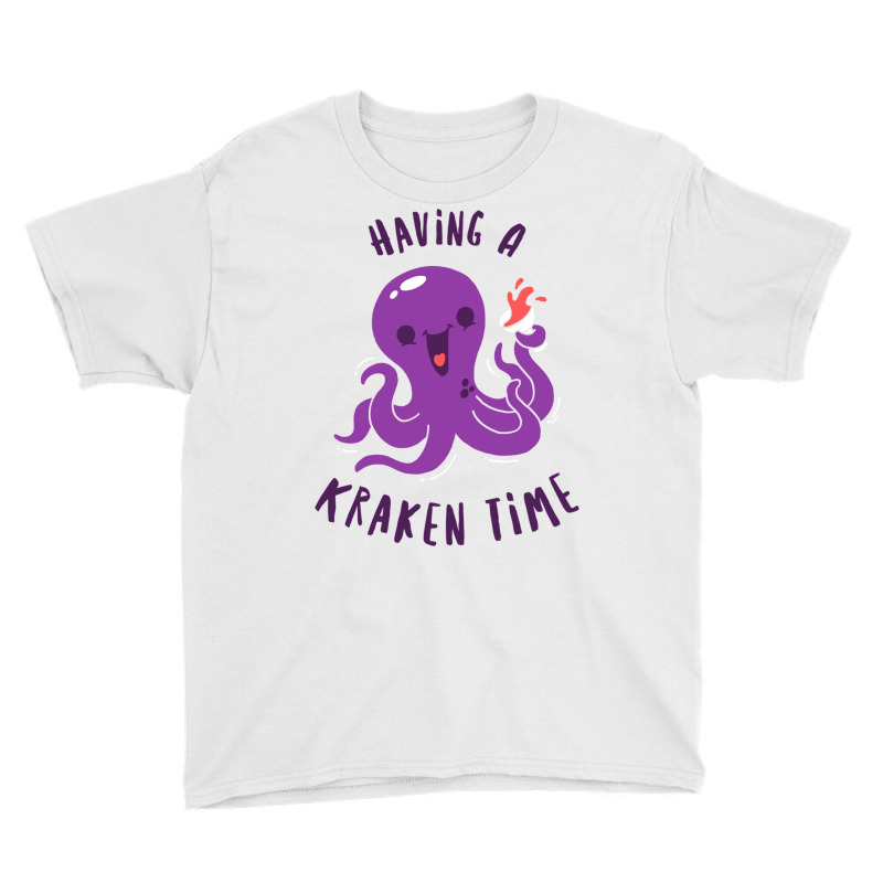 Having A Kraken Time Youth Tee by TomArt | Artistshot