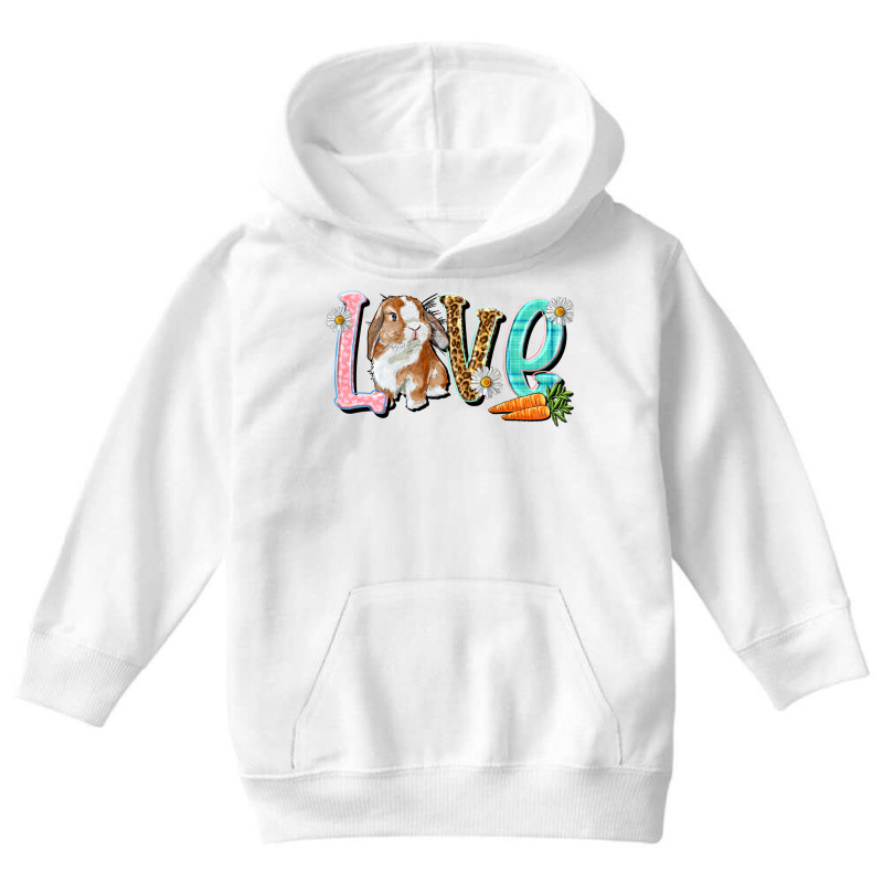 Love Easter Rabbit Youth Hoodie | Artistshot