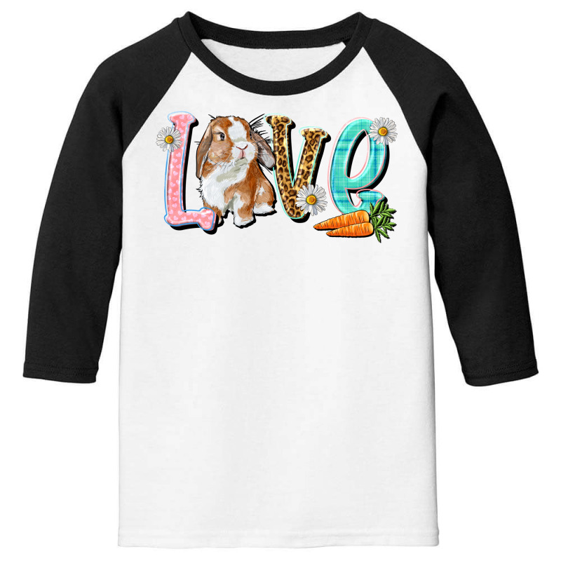 Love Easter Rabbit Youth 3/4 Sleeve | Artistshot