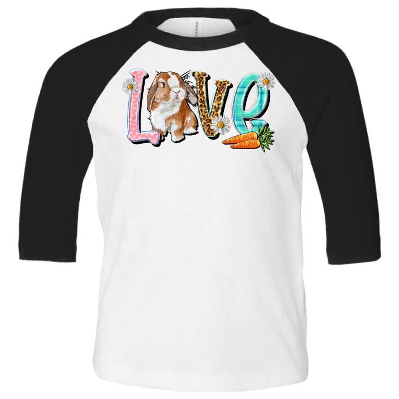 Love Easter Rabbit Toddler 3/4 Sleeve Tee | Artistshot