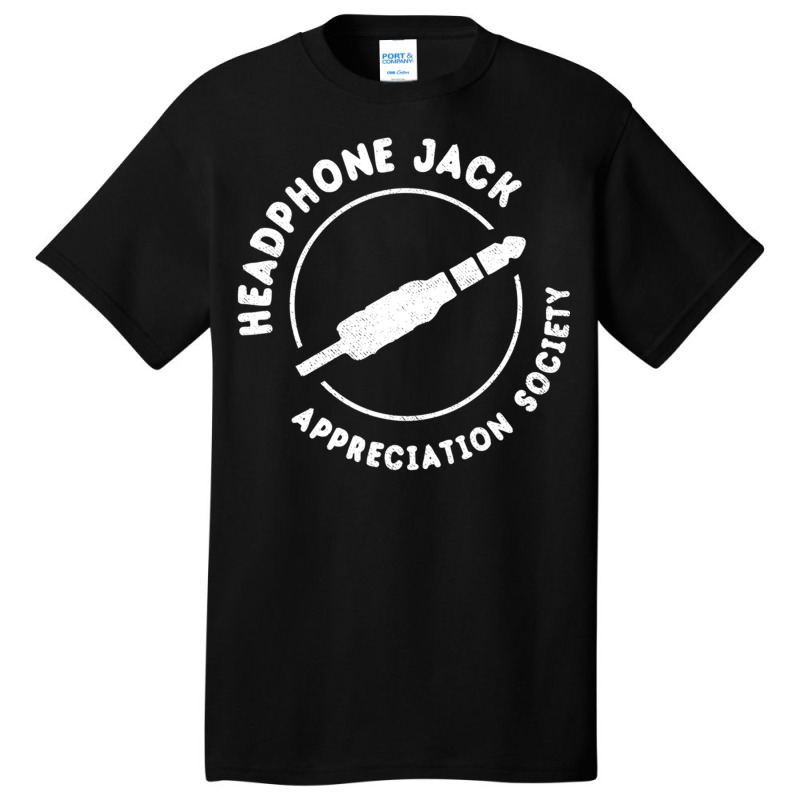 Headphone Jack Appreciation Society Basic T-shirt by TomArt | Artistshot