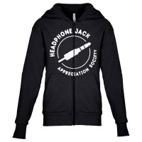 Headphone Jack Appreciation Society Youth Zipper Hoodie | Artistshot