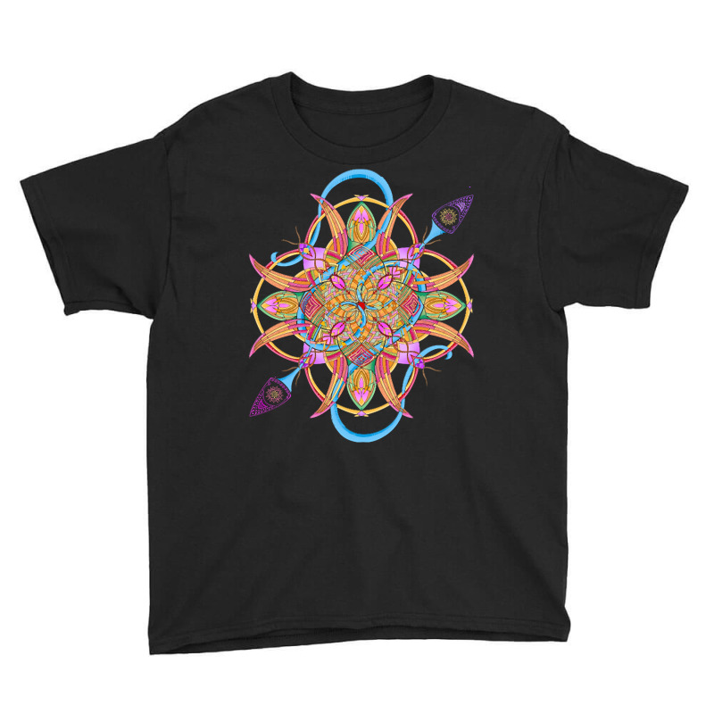 Mandala T  Shirt Tailed Mandala T  Shirt Youth Tee | Artistshot