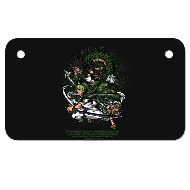 Roronoa Motorcycle License Plate | Artistshot