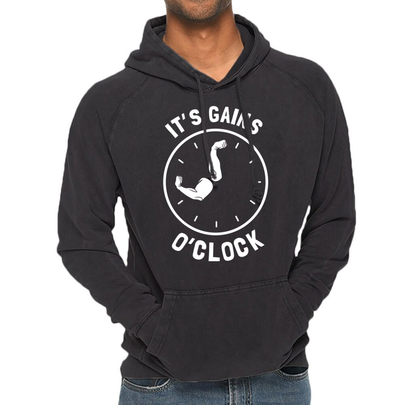 It S Gains O Clock Vintage Hoodie by TomArt | Artistshot