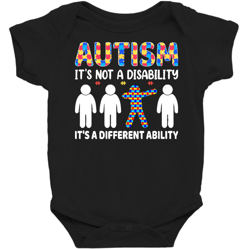 Autism Gift T  Shirt Autism It's Not A Disability It's A Different Abi Baby Bodysuit by joanie38206 | Artistshot