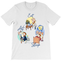 Eat - Sleep - Art With Van Gogh T-shirt | Artistshot