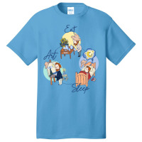 Eat - Sleep - Art With Van Gogh Basic T-shirt | Artistshot