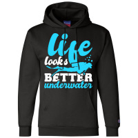 Scuba Diving Diving Diver Apnea Water Sports (5) Champion Hoodie | Artistshot