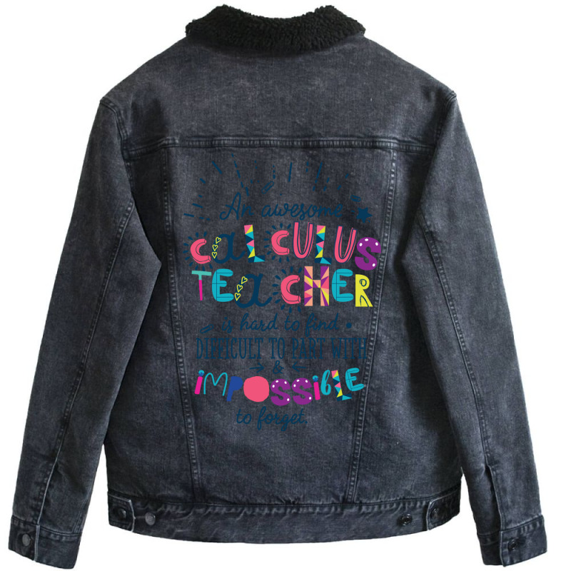 An Awesome Calculus Teacher Gift Idea   Impossible Unisex Sherpa-lined Denim Jacket | Artistshot