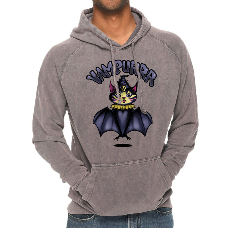 Vampurrr Vintage Hoodie by Happo | Artistshot