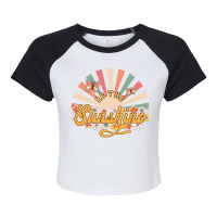 Be The Sunshine Sublimation Raglan Crop Top | Artistshot