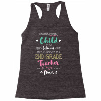 Great 2nd Grade Teacher Who Believed   Appreciatio Racerback Tank | Artistshot