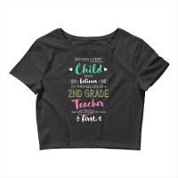 Great 2nd Grade Teacher Who Believed   Appreciatio Crop Top | Artistshot